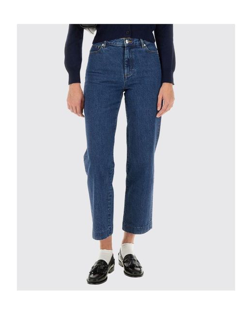A.P.C. Blue Belt-Loop Jeans