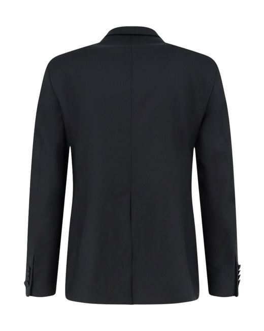 Tagliatore Black Double-Breasted Suit for men