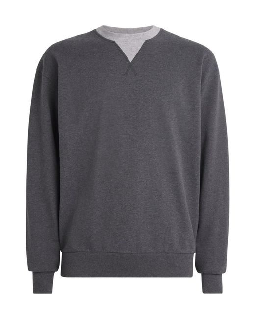 J.W. Anderson Gray Long-Sleeved Crew Neck Sweatshirt for men