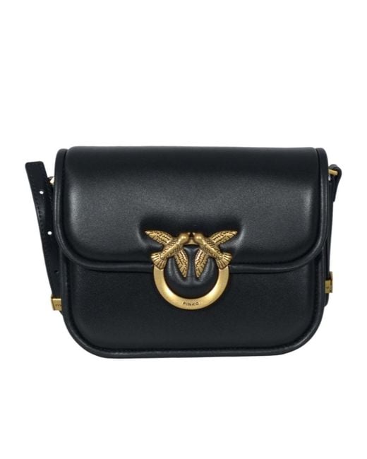 Pinko Black Flap Shoulder Bag