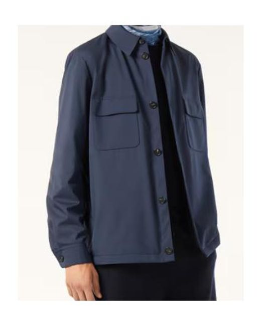 Loro Piana Blue Buttonned Pocket Jacket for men