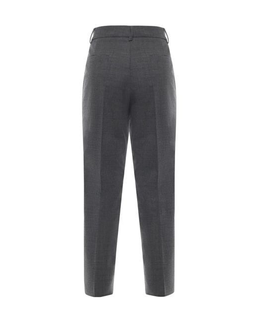 Ottod'Ame Gray Ottod'Ame Cool Wool Tailored Pants