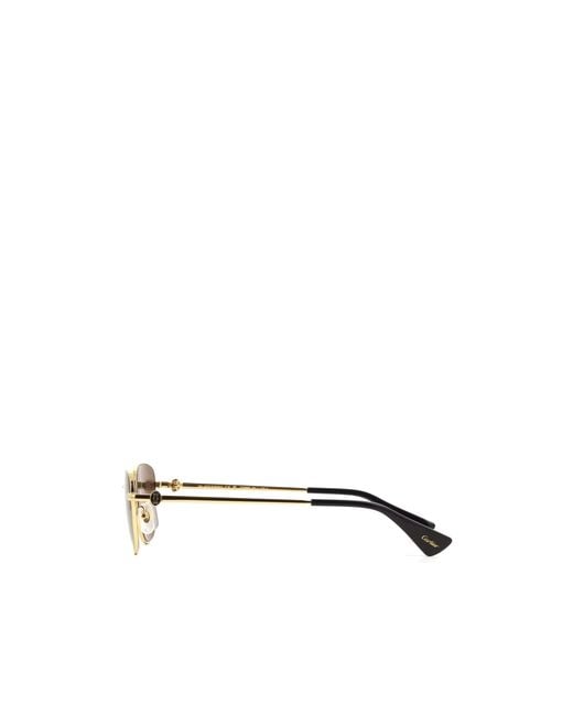 Cartier White Cat Eye Frame Sunglasses for men