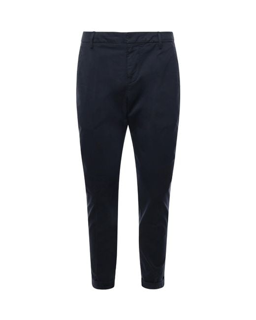 Dondup Blue Gaubert Tailored Pants for men
