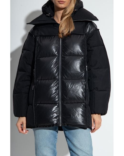 Ganni Black Zip-Up Padded Jacket