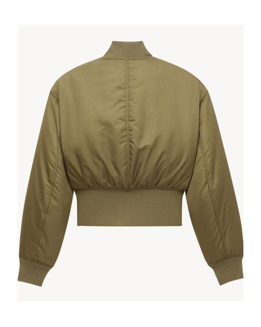 Saint Laurent Green Saint Laone Sizerent Bomber Jacket