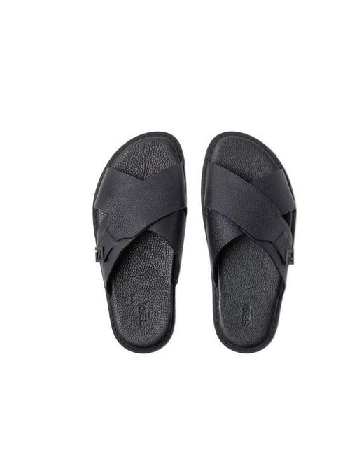 Fendi Blue Squared Ff Slides for men
