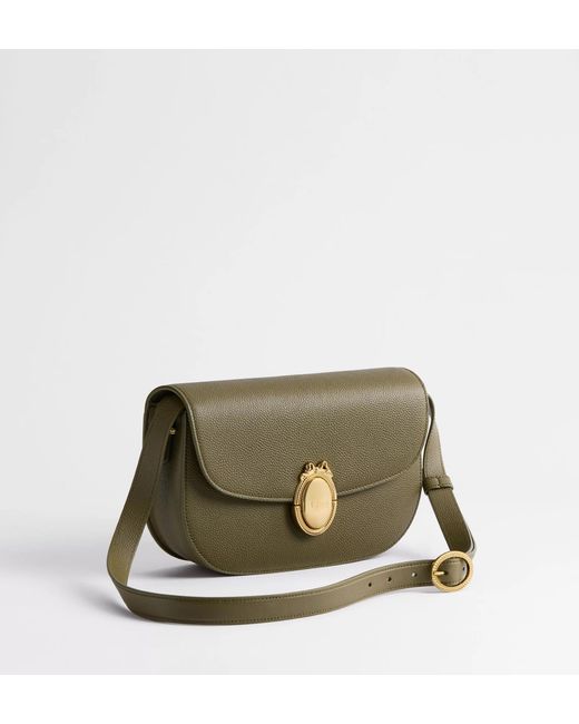 Dior White Medium Medaillon Flap Bag