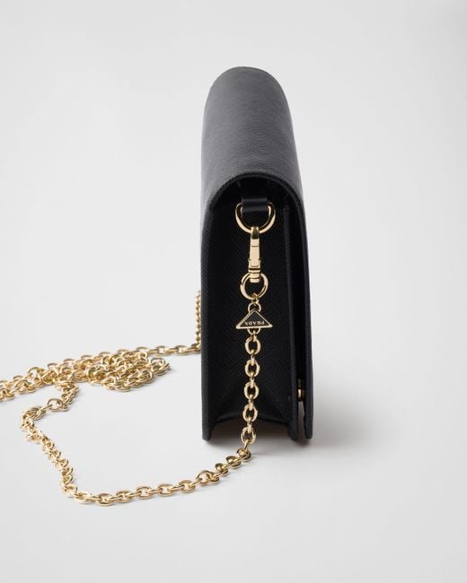 Prada Black Chain-Linked Shoulder Bag