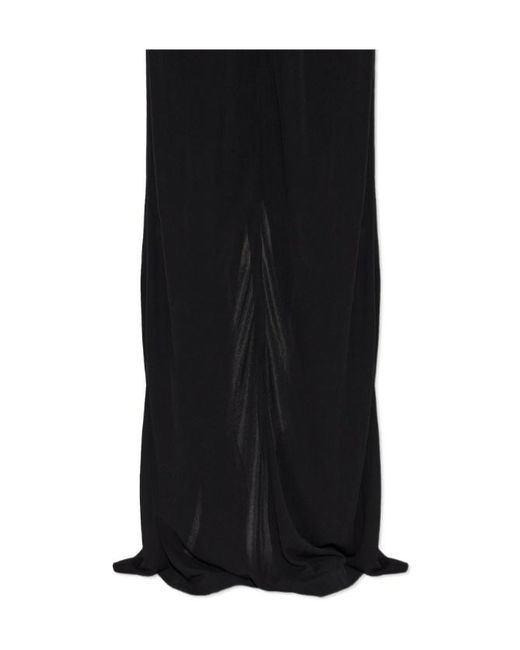Maison Margiela Black Rear Slit Maxi Skirt