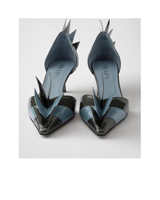 Prada Multicolor Panelled Slip-On Pumps