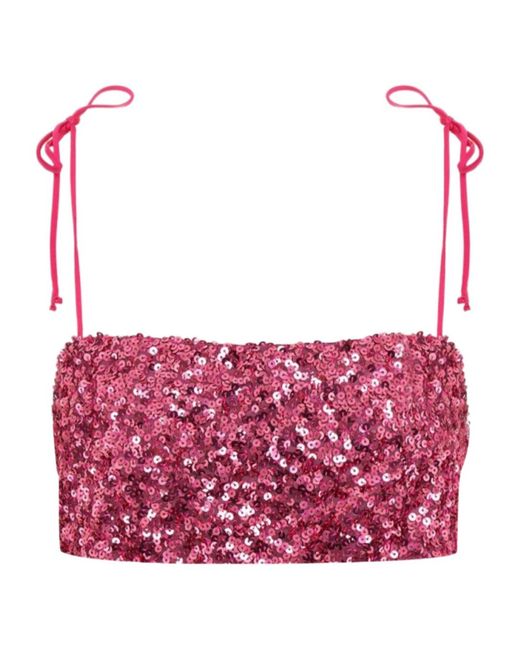 Aniye By Pink Sequined Short Camisole