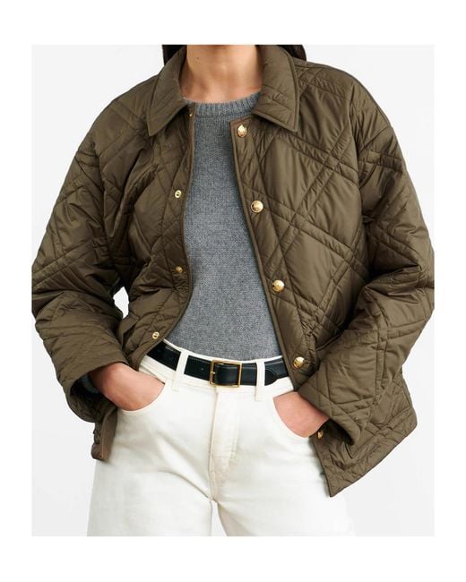 Nili Lotan Green Quilted Casual Jacket