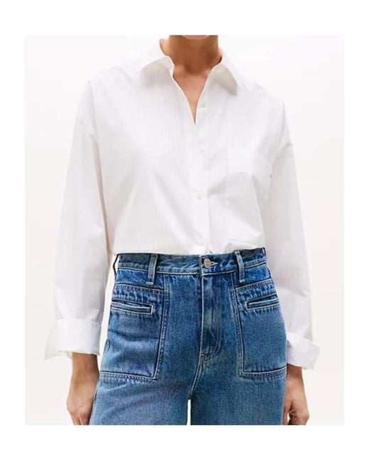 Tommy Hilfiger White Button-Down Pocket Shirt