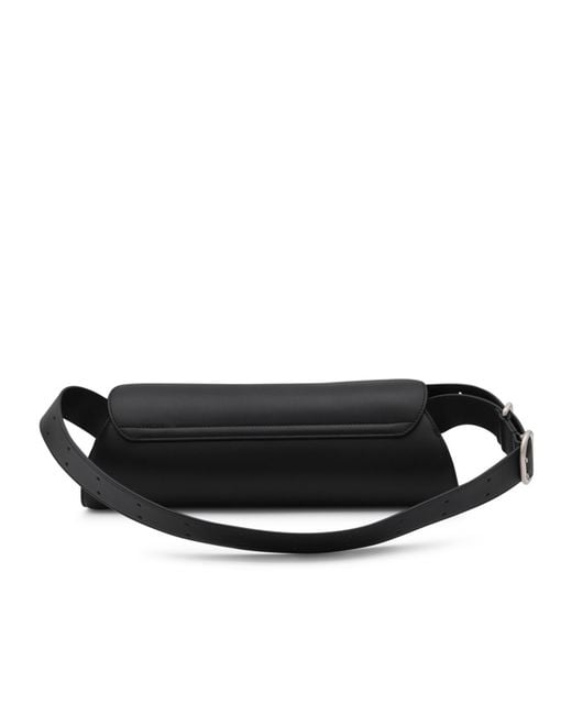 Jil Sander Black Logo-Embossed Belt Bag for men