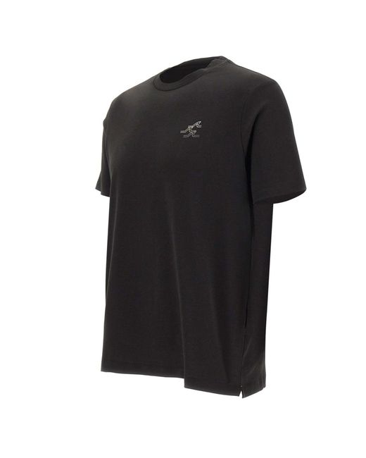 Paul & Shark Black Logo Crew-Neck T-Shirt for men