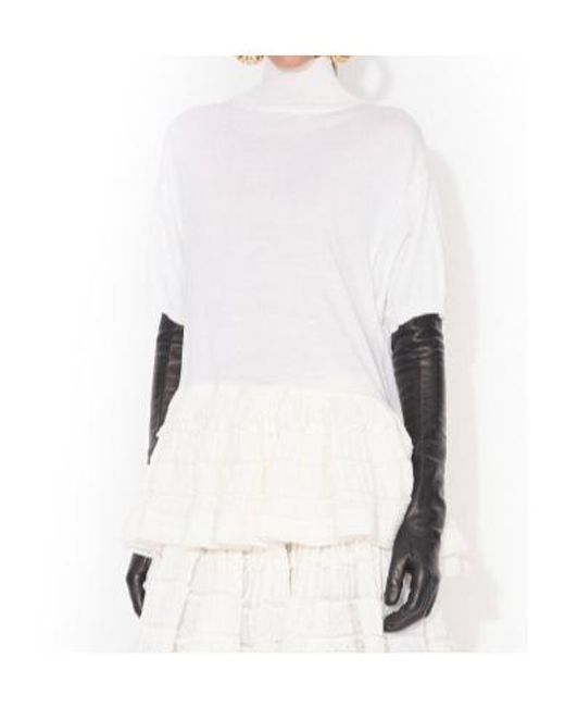 Alaïa White Alaïa Crinoline Top
