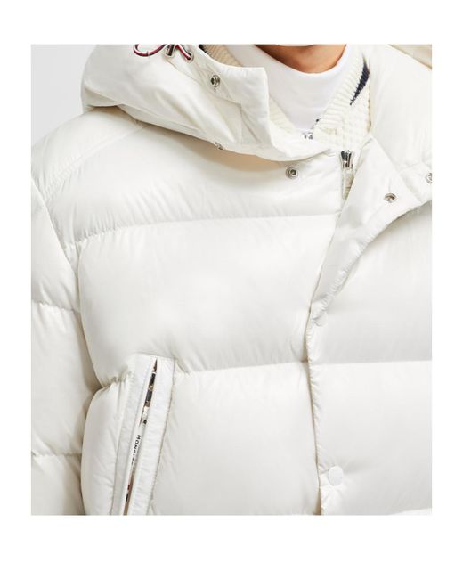 Moncler White Chiablese Short Puffer Jacket for men