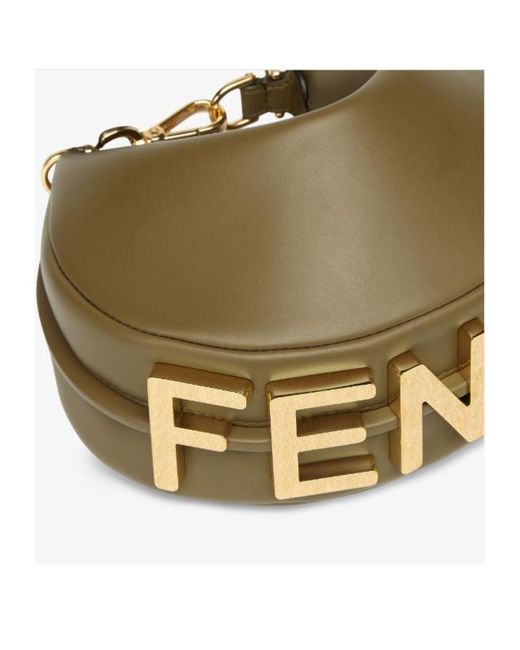 Fendi Green Graphy Mini Shoulder Bag