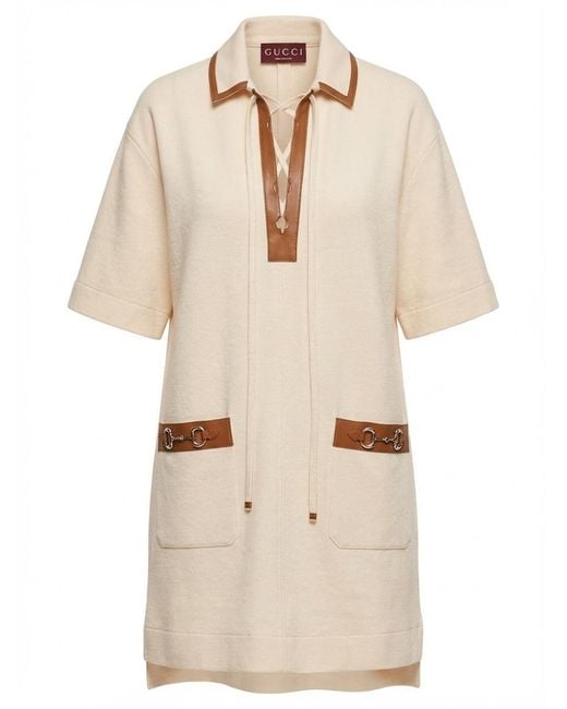 Gucci Natural Horsebit Dress