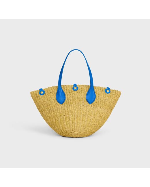 Céline Blue Small Triomphe Beads Basket