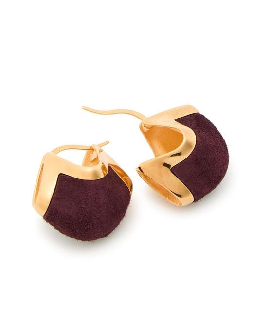 Khaite Orange Lotus Small Earrings