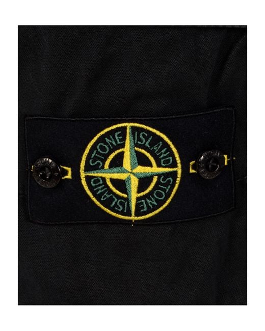 Stone Island Black Casual Pants With Belt Loops for men