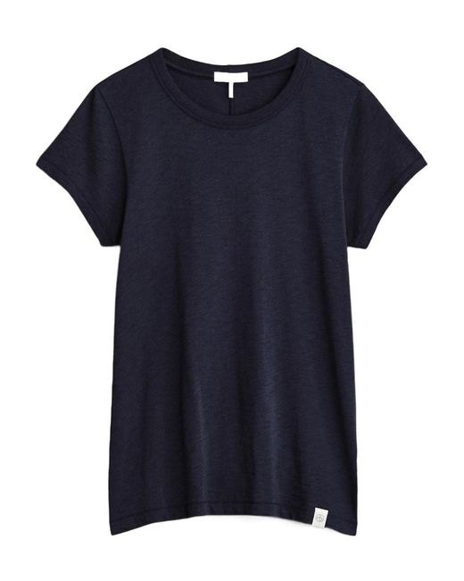 Rag & Bone Blue Logo Short-Sleeved T-Shirt