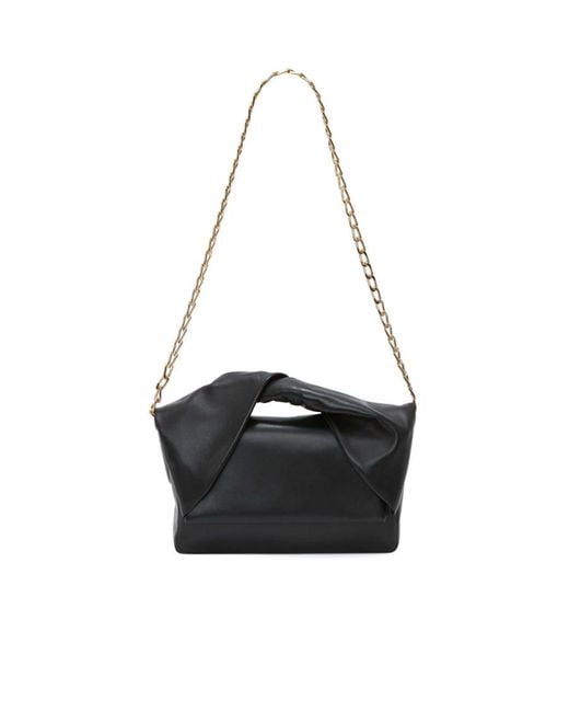 J.W. Anderson Black Jw Anderson Nano Twister Chain-Linked Crossbody Bag