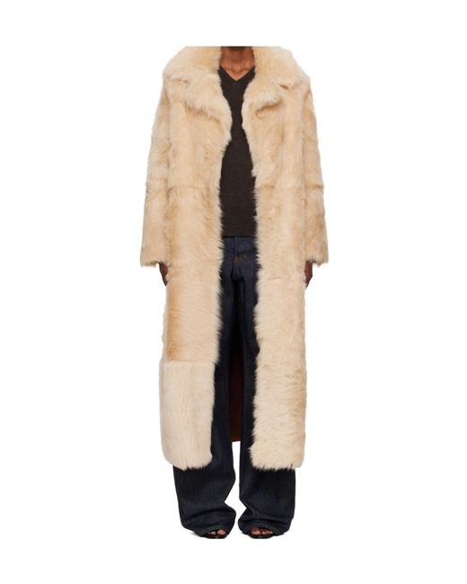 Nour Hammour Natural Evita Fur Coat