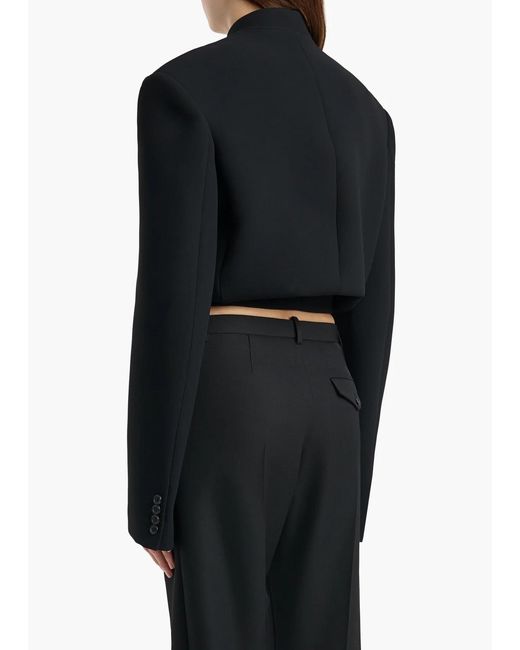 Khaite Black York Jacket With Cord Embroidery