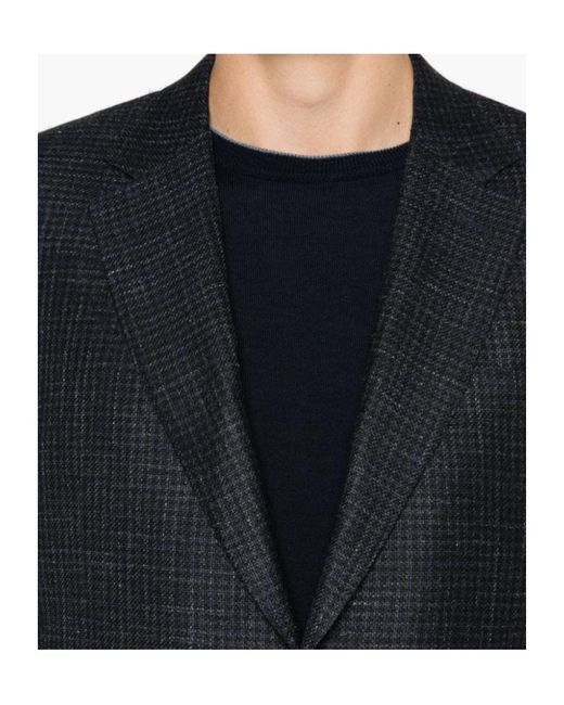 Canali Blue Single-Breasted Blazer for men