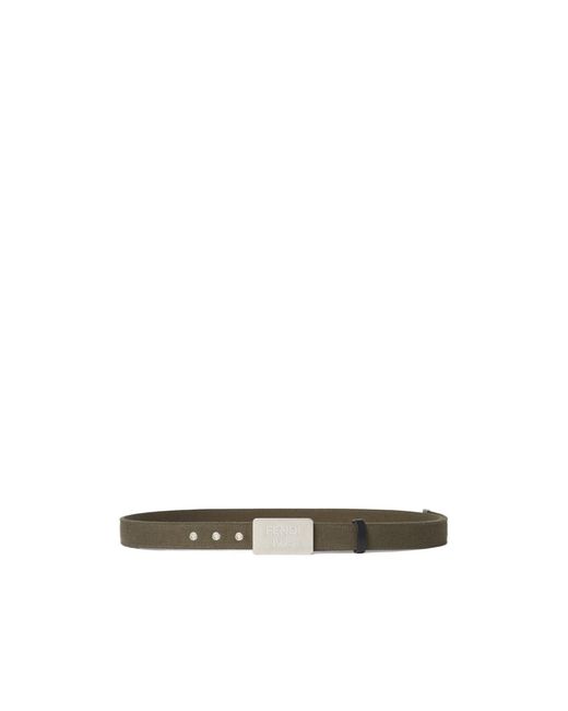 Fendi White 1925 Belt for men