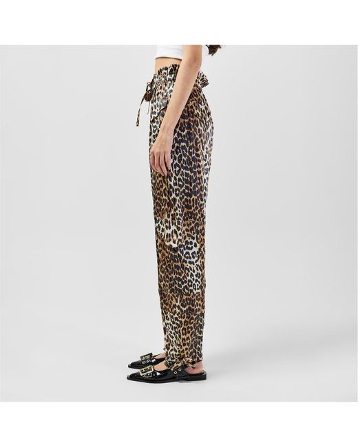 Ganni Multicolor Satin Pants