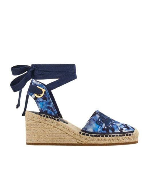 Ferragamo Blue Espadrilles