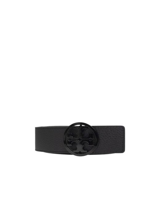 Tory Burch White 15 Miller Powder Coated Belt