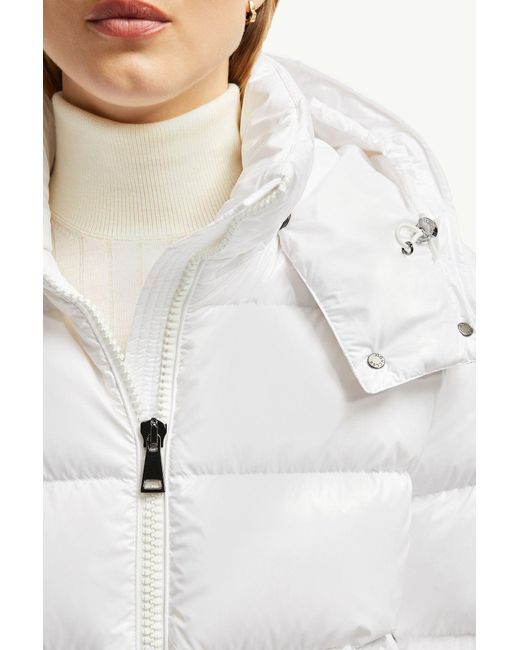 Moncler Gray Maire Hooded Short Down Jacket