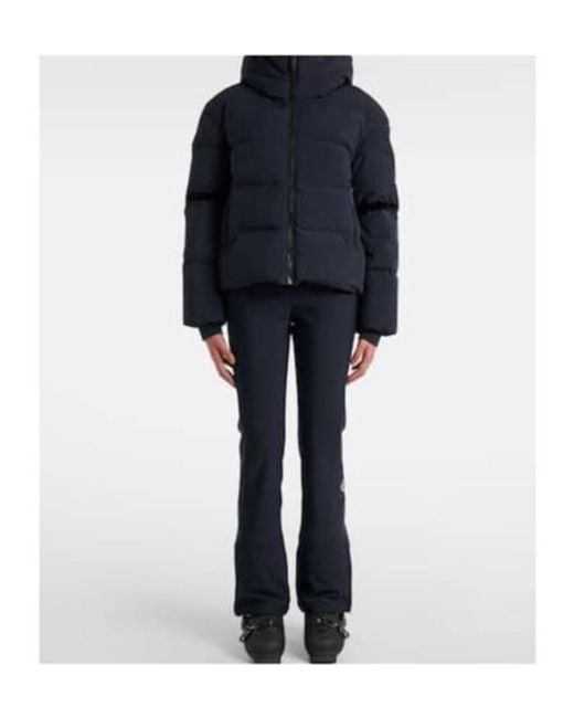 Fusalp Blue Barsy Velvet-Trimmed Down Ski Jacket