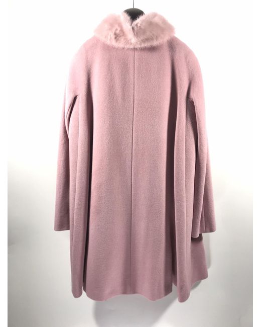Max Mara Pink Long-Sleeved Coat