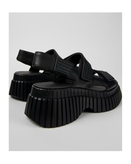 Camper Black Bcn Platform Sandals