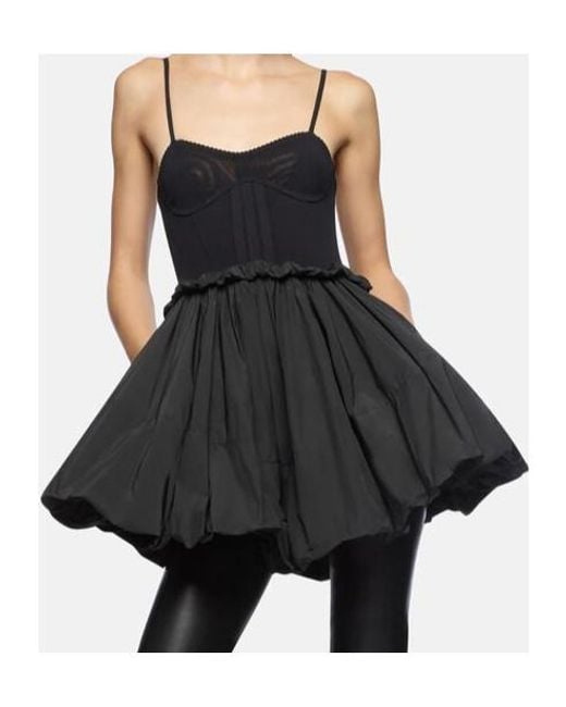 The Attico Black The Strappy Mini Dress