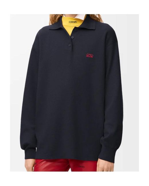 Loewe Blue Polo Sweater
