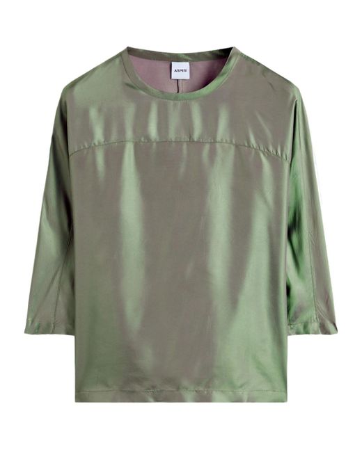 Aspesi Green Crewneck Top