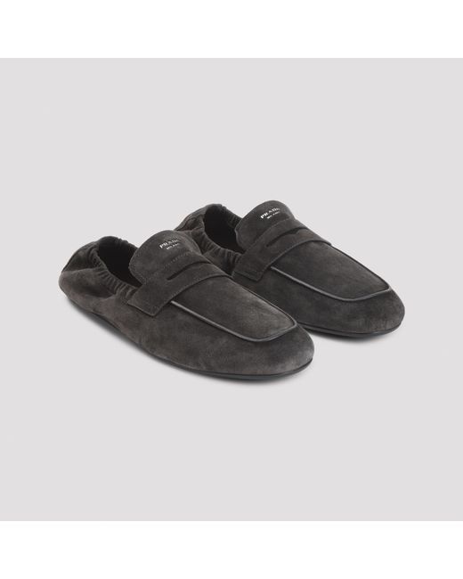 Prada Black Penny Loafers for men