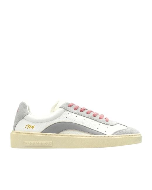 DSquared² White Rider Lace-Up Sports Shoes