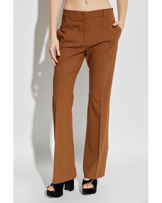 Etro Brown Straight Leg Trousers