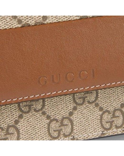 Gucci Natural Gg Emblem Chained Wallet