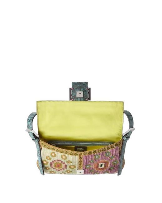 Fendi Metallic Baguette Shoulder Bag