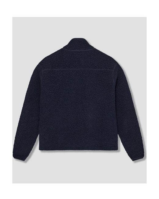 Drake's Blue Zippered Casual Jacket for men