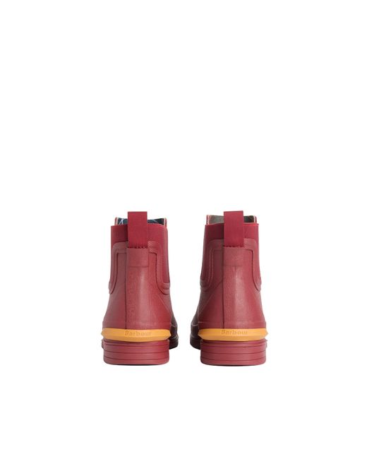 Barbour Red Chelseastyle Short Rain Boot